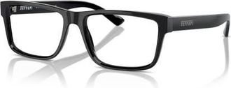 Ferrari 57mm Rectangle optical glasses in Black at Nordstrom