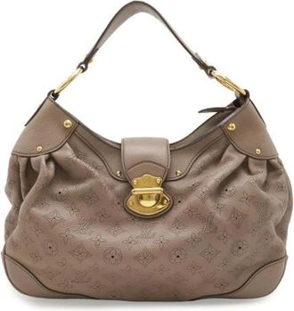 Louis Vuitton Pre-owned Monogram Mahina Solar PM Schoudertas - Dames - Vintage Schoudertas - Beige - ONE Size - Leer - Vintage