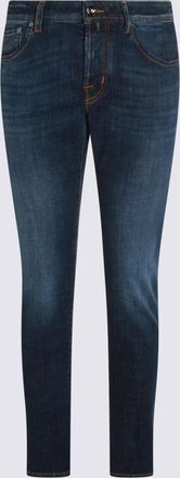 Jacob Cohen Jeans Blue And Green-Uomo