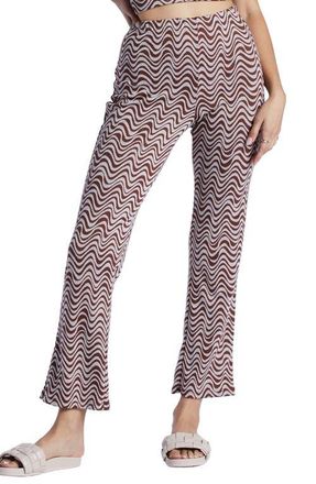 Billabong Better Together Jacquard High Waist Pants in Mocha at Nordstrom, Size Small