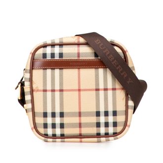 Burberry Geruite Canvas Schoudertas