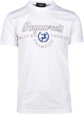 Dsquared2 T-Shirt - Heren - T-shirts - Wit - M - Katoen - Tops