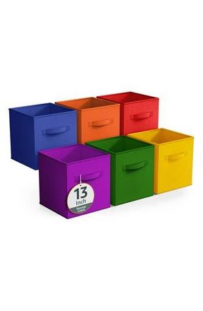 Sorbus 6-Pack Collapsible Storage Cube in Rainbow Multi at Nordstrom Rack