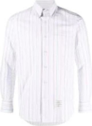 Thom Browne Stijlvol Overhemd - Heren - Casual Overhemden - Wit - M - Katoen - Overhemden
