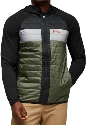 Cotopaxi Capa Hybrid Insulated Hooded Jacket In Black/fatigue