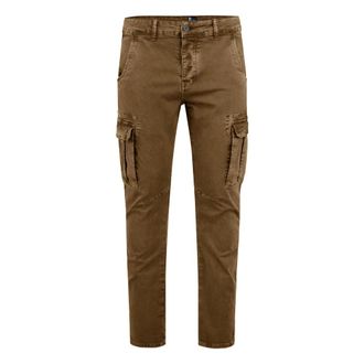 Bomboogie Pantaloni Cargo Slim Fit - - Trousers - Uomo - Marrone - W33