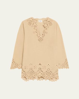 Isabel Marant Sherazade Long-Sleeve Tunic Dress
