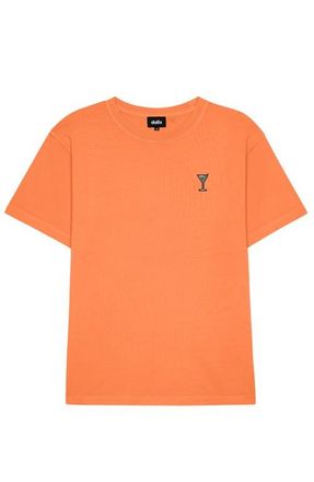 Dalix Mens Martini Midweight Garment Dye Tee in Sherbert at Nordstrom, Size Xxx-Large