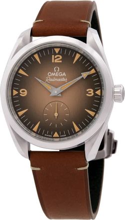 Omega Seamaster Railmaster Chronograph Automatic Brown Dial Watch 235.12.38.20.13.001