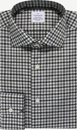 Giampaolo Lang&auml;rmeliges Hemd aus Baumwolle mit zweifarbigen Vichykaros