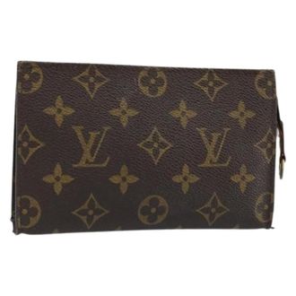 Louis Vuitton Pre-owned Clutches, female, Brown, Size: ONE SIZE Pre-owned Vintage Monogram Accessory Pouch