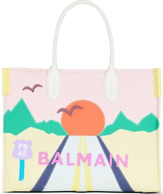 Balmain B-Army Shopper Medium Tote Bag - Dames - Shoppers - Veelkleurig - ONE Size - Katoen - Tassen