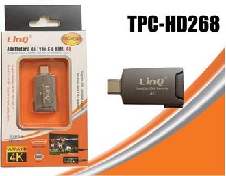 Trade Shop Trade Shop - Adattatore Da Type-c Connettore Maschio A Hdmi 4k Femmina Ultra Hd Pc Tpc-hd268
