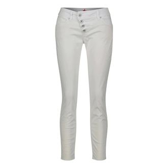 Buena Vista Malibu 7/8 Stretch Twill Broek - Dames - Broeken - Wit - Maat: XS Katoen