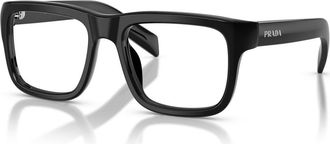 Prada 52mm Rectangle optical glasses in Black at Nordstrom