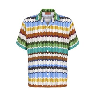 Missoni Heren, Overhemden, Veelkleurig, Maat: M Viscose