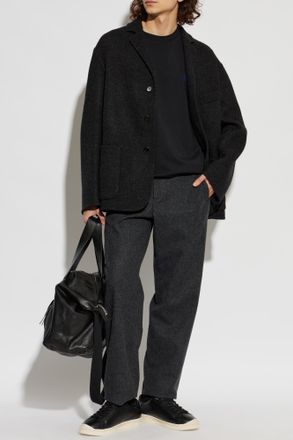 Jil Sander Wool Trousers, Mens, Grey