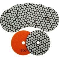 OEM Juego De 7 Discos De Pulido De Diamante De 4/100 Mm, Almohadillas De Pulido De Diamante En Seco Para M&aacute;rmol, Granito, Piedra Y Hormig&oacute;n (200) - Crezuo