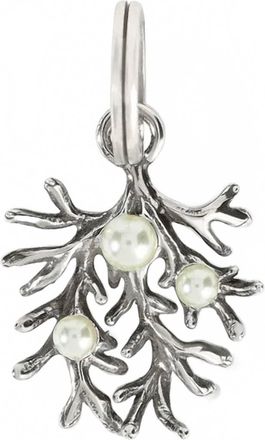 Brighton Womens Sunset Cove Sea Coral With Pearls Charm In Silver