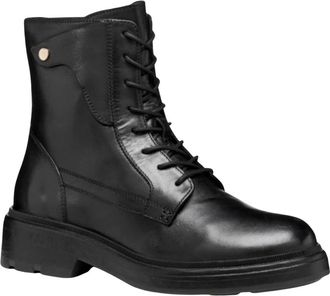 Geox Swelen Enkellaarsjes - Dames - Schoenen - Zwart - Maat: 41 EU Leer