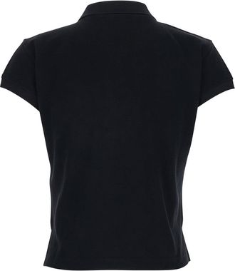 Balenciaga Womens Polo Shirt Black Cotton T-Shirts & Jerseys