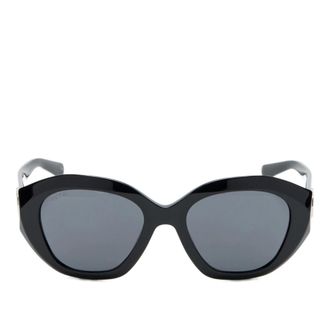 Gucci Accessoires, Dames, Zwart, ONE Size, J0740 Rechthoekige Zonnebril