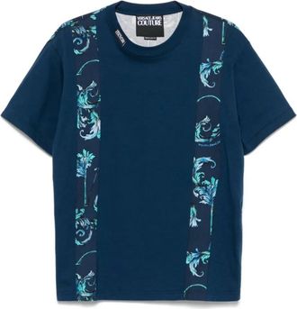 Versace Jeans Couture T-shirts en Polos - Heren - T-shirts - Blauw - S - Tops