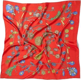 Versace Scarf Silk Twill Broken Jewels