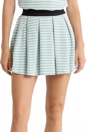 House of Dagmar Hyatt Skirt In White Blue Multi