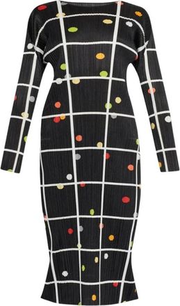 Issey Miyake Kleedjes, Dames, Veelkleurig, XL, Midi Jurk