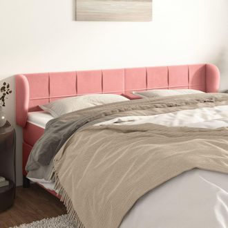 vidaXL Cabecero De Terciopelo Rosa 163x23x78/88 Cm Vidaxl