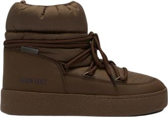 Moon Boot Ltrack Low Nylon Wp - Dames - Schoenen - Bruin - Maat: 41 EU Nylon