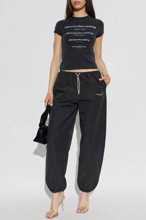Alexander Wang T-shirt With Logo, Womens, Black