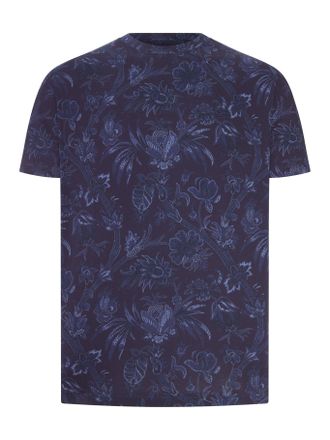 Etro COTTON JERSEY T-SHIRT WITH FLORAL PAISLEY PATTERN - Etro - Man