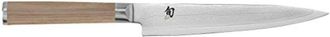 Kai Shun Classic White Cuchillo Japon&eacute;s Multiusos 15 Cm De Longitud De Hoja - Cuchillo De Damasco 32 Capas N&uacute;cleo Vg Max - 61 Hrc - Mango De Madera Pakka 