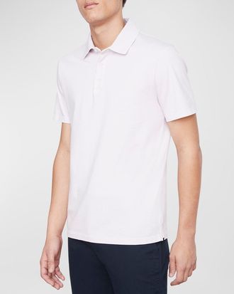Vince Mens Garment-Dyed Polo Shirt