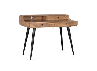 Giner&Colomer Escritorio de madera de acacia y metal