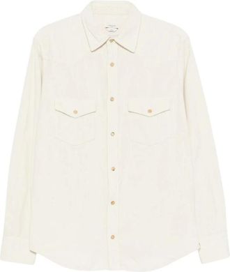 Jacob Cohen Corduroy Shirt - Heren - Casual Overhemden - Beige - M - Katoen - Overhemden