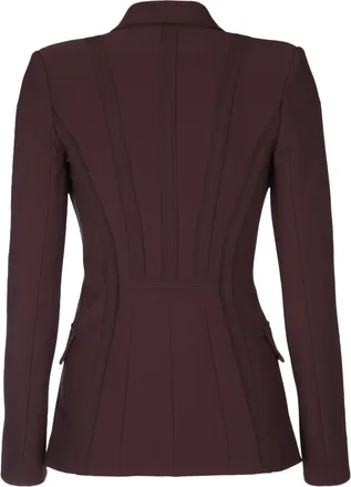 Elisabetta Franchi Womens Monopetto Blazer Brown Blazers