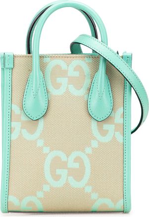Gucci Pre-owned Womens Gg Canvas Mini Tote Bag - Nude Textile - One Size