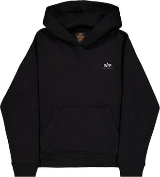 Alpha Industries Alpha Industries Mens Basic Small Logo TPU Hoodie - Black - Size X-Large