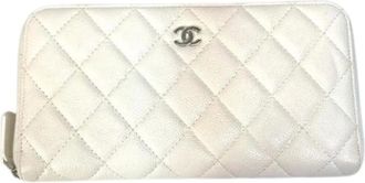 Chanel Pre-owned Portafoglio lungo (bi-fold) - - Pre-owned - Donna - Bianco - ONE SIZE