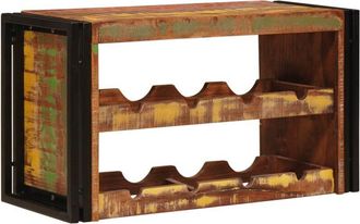 vidaXL Estante De Vino Marr&oacute;n 100 X 45 X 33 Cm Madera Reciclada Maciza Vidaxl