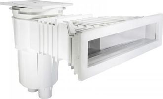 OEM Skimmer Piscina Norm Sin Insertos Cumple En-13451 Caudal M&aacute;x 7.5 M&sup3;/h Abs Blanco Alta Resistencia Comercial