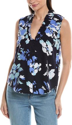 Ellen Tracy Linen-Blend Top