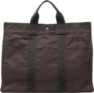 Herm&egrave;s Pre-owned Hermes Canvas Herline MM HUB36ECFZ1R6OHAO