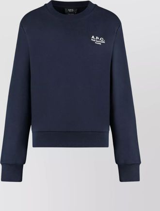 A.P.C. boxy rue madame cotton crew-neck sweatshirt