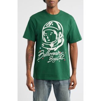 Billionaire Boys Club BB Helmet Head Cotton Graphic T-Shirt in Eden at Nordstrom Rack, Size Xxx-Large