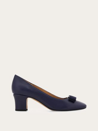 Ferragamo Donna D&eacute;collet&eacute; fiocco Vara Blu Taglia 35.5