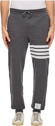 Thom Browne Classic Loopback 4-Bar Trainingsbroeken - Heren - Sweatpants - Grijs - L - Katoen - Broeken